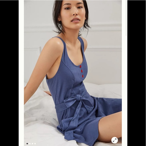 Classic Henley Romper - Picture 2 of 6